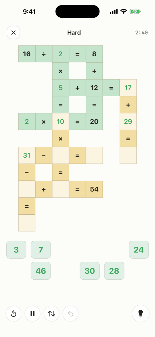 A Hard board in the middle of a solve